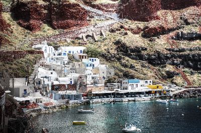 Portul Ammoudi, insula Santorini