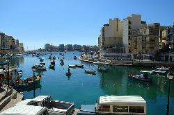 Statiunea Sliema, litoral Malta